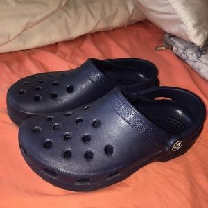 Navy blue crocs